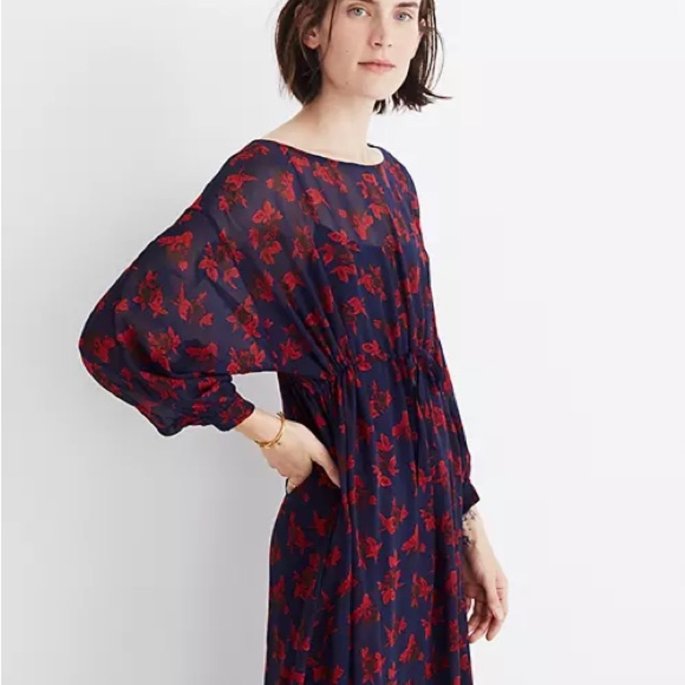 Madewell x No. 6 Silk Magical Dress in Vintage Rose